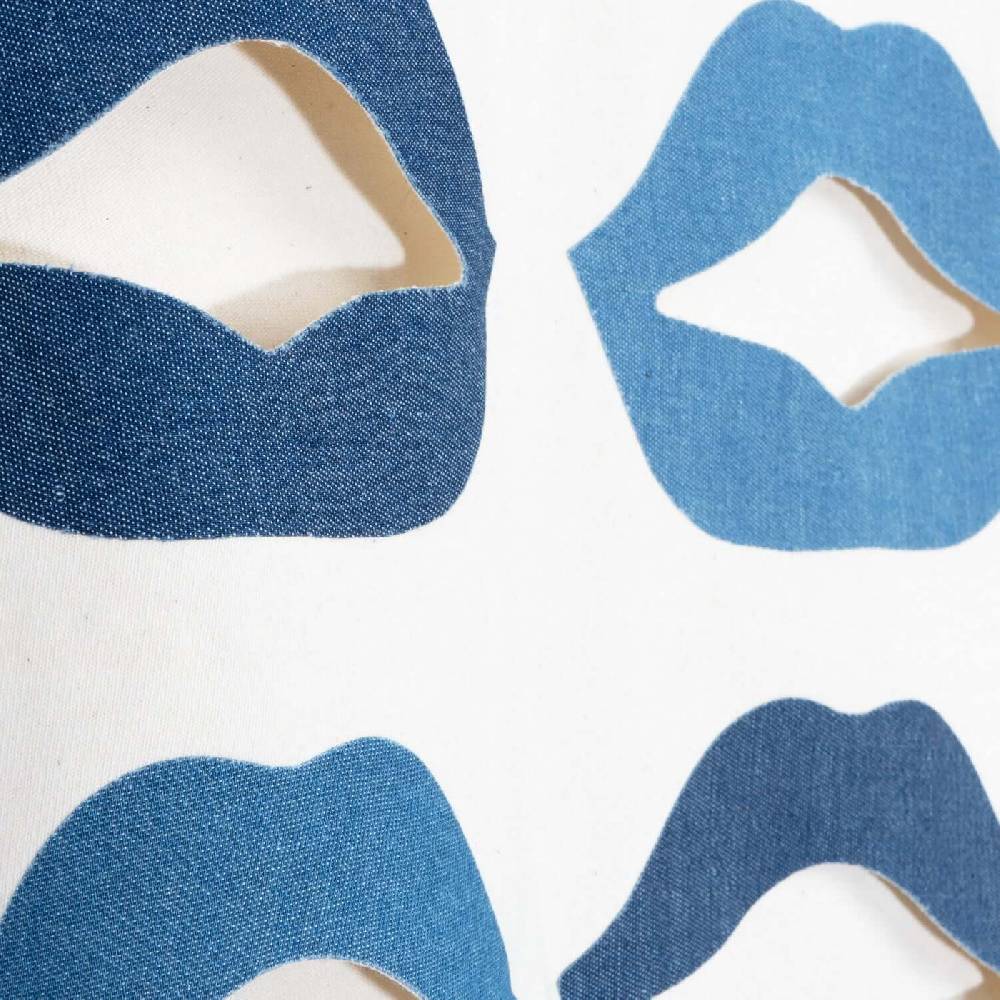 NIL+MON Oversize Tee "Denim Lips" Lagerräumung