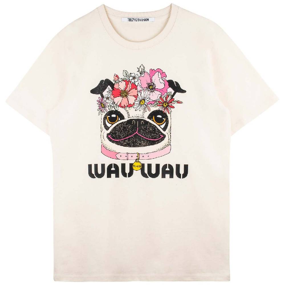 NIL+MON Oversize Tee "TZ FLWR Wau" Tiefpreis