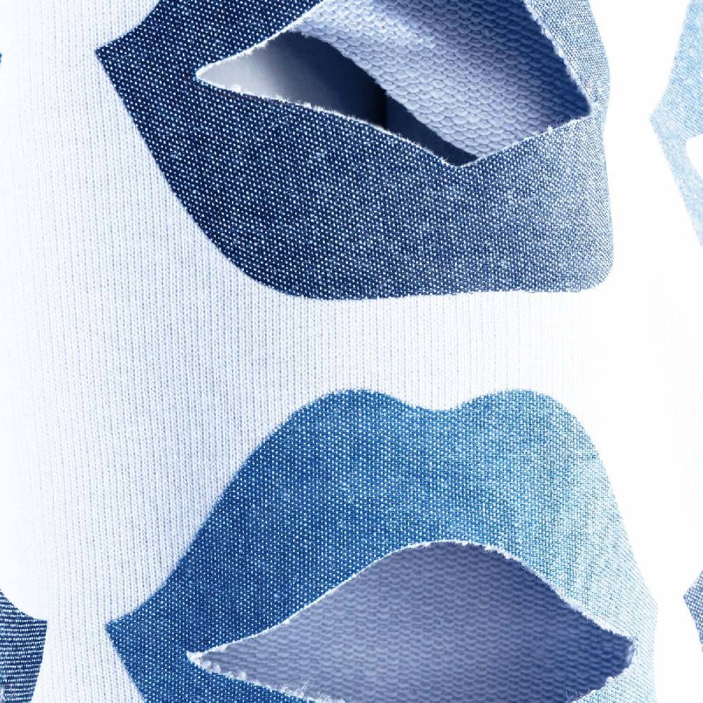NIL+MON Crop Sweatshirt "Denim Lips" Black Friday Preise