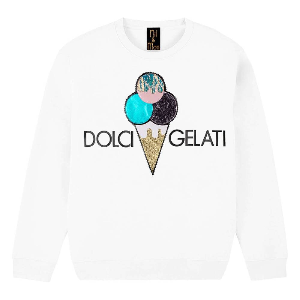 NIL+MON Sweatshirt "Dolci Gelati" Blitzverkäufe