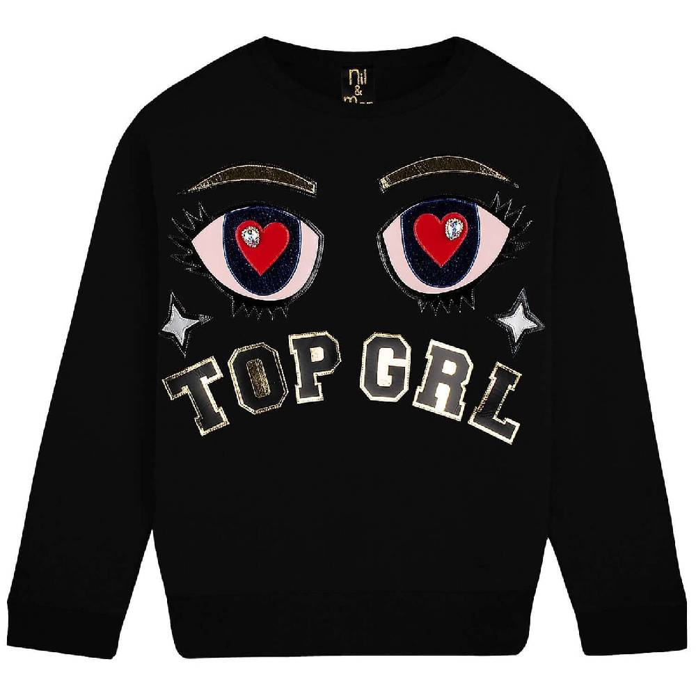 NIL+MON Sweatshirt "Top GRL" Limitierter Zeitrabatt