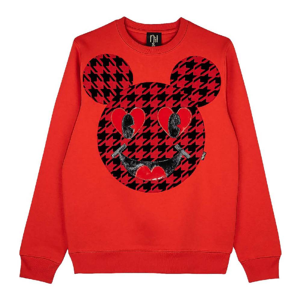 NIL+MON Sweatshirt "Chess" - red Sonderangebot