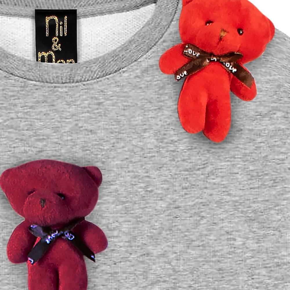 NIL+MON Sweatshirt "Beary Babies" Großer Ausverkauf