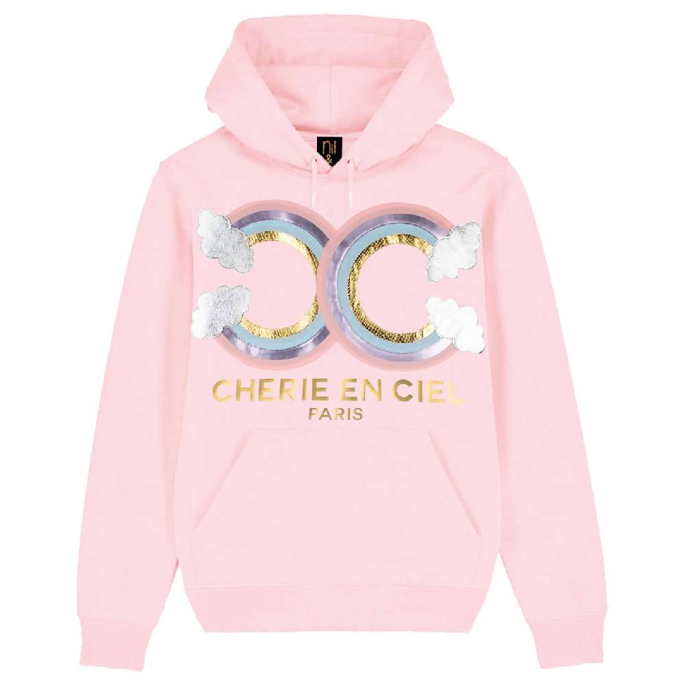NIL+MON Hoodie "Cherie en Ciel" Neueste Mode