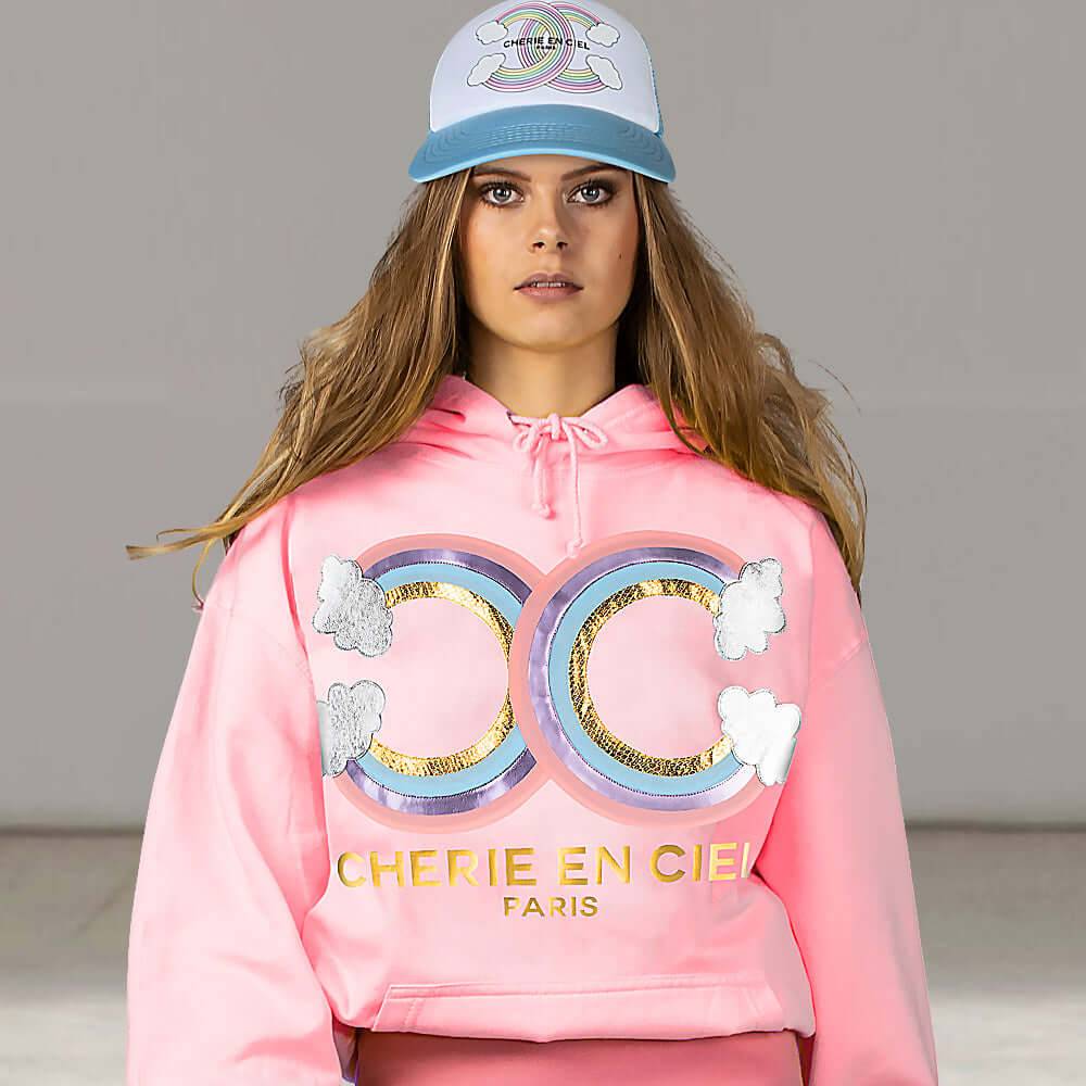 NIL+MON Hoodie "Cherie en Ciel" Neueste Mode