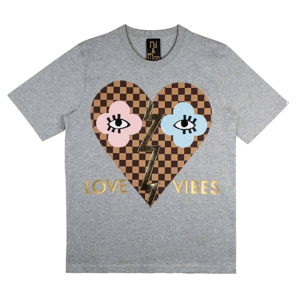 NIL+MON T-Shirt "Love Vibes" Große Rabatte