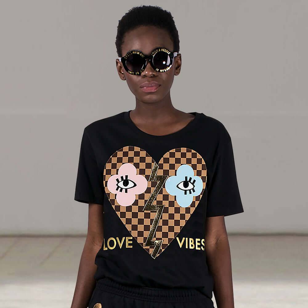 NIL+MON T-Shirt "Love Vibes" Große Rabatte