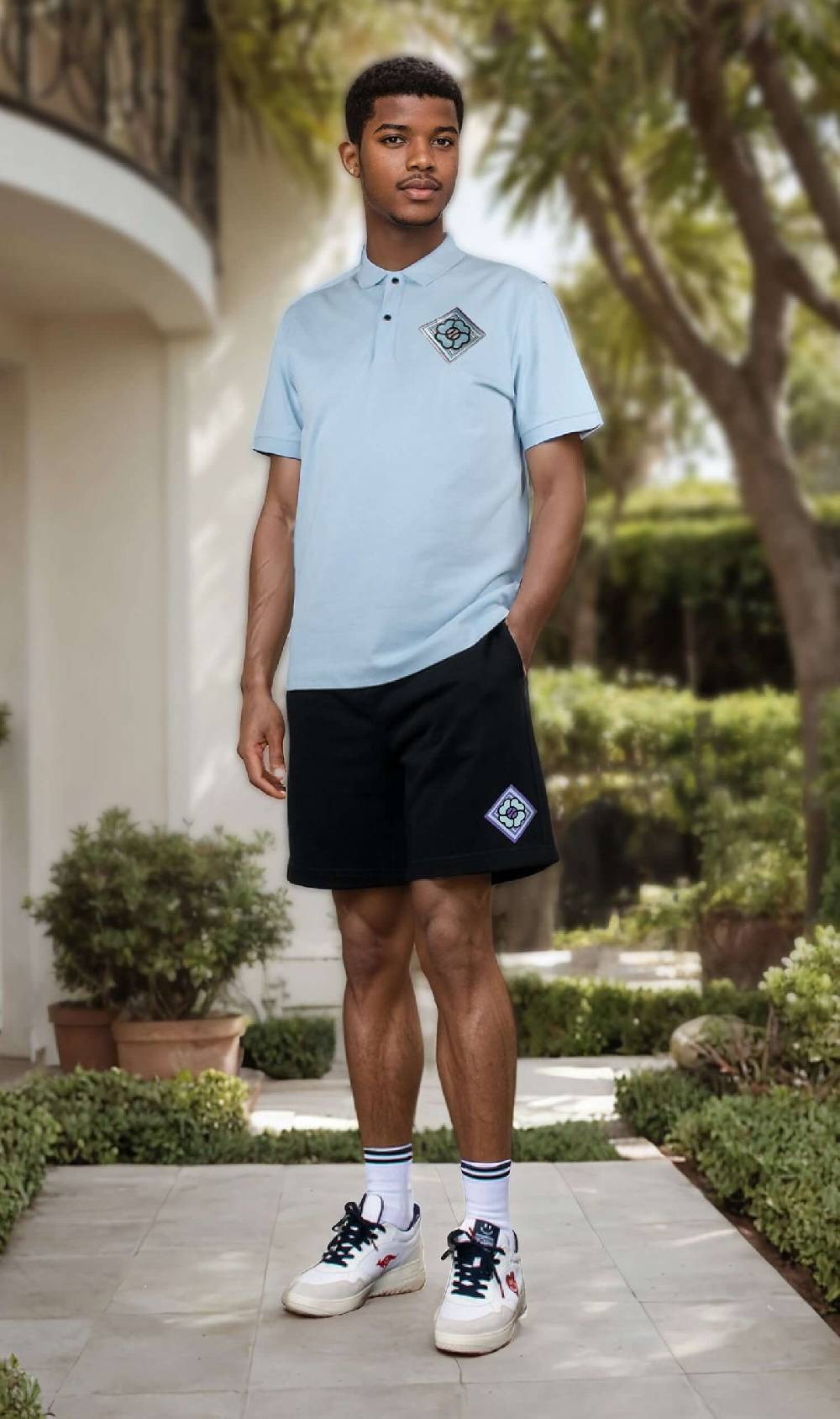 NIL+MON Shorts "Clover Blue" Preisnachlass