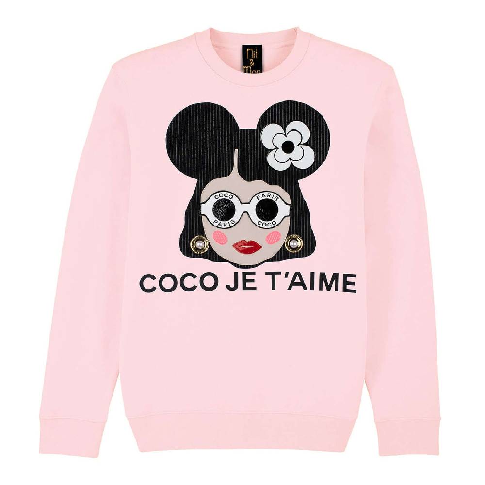 NIL+MON Sweatshirt "Coco Je" Kostenlose Rückgabe