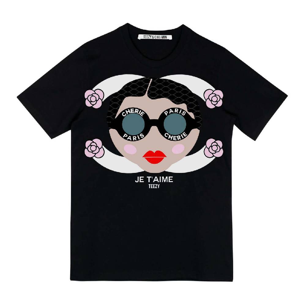 NIL+MON T-Shirt "TZ Je t'aime" Sonderangebot der Fabrik