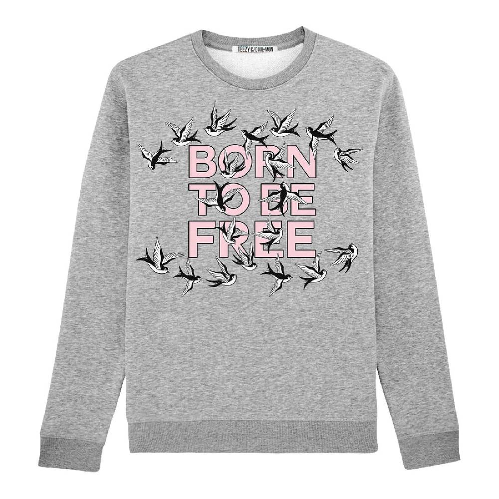 NIL+MON Sweatshirt "TZ Free Rose" Lagerräumung