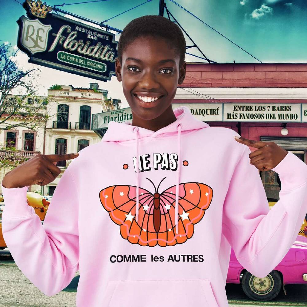 NIL+MON Hoodie "TZ Ne Pas Red" Speichern exportieren