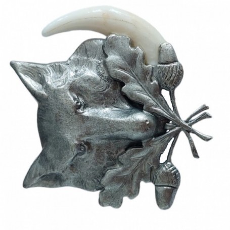 Parforce Anstecknadel mit Motiv aus fox und Eichenzweig ARTURE (2668) Clearance-Verkauf