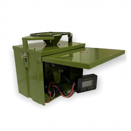 Parforce Automatischer Metall-Wildfütterer HUNTERA FeedPro M3 12V mit 2 Motoren Saisonschlussverkauf