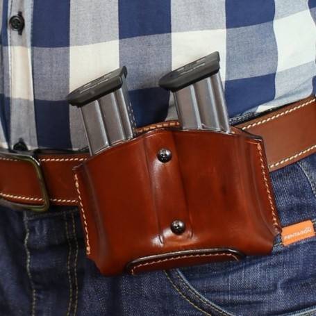 Parforce Zeitschriftentasche Falco Sig Sauer P320 4,7* Leder, braun F203-SSP320-R-BL Kostenlose Rückgabe