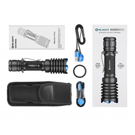 Parforce Taschenlampe OLIGHT Warrior X PRO 2100 Lumen (schwarz) Saisonschlussverkauf
