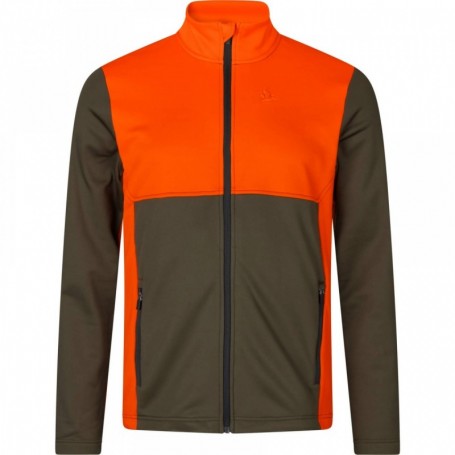 Parforce Fleece SEELAND Elliot (tannengrün/Hi-Vis orange)