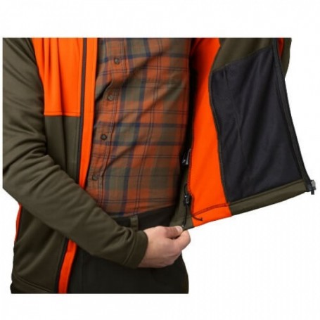 Parforce Fleece SEELAND Elliot (tannengrün/Hi-Vis orange) Tägliche Deals
