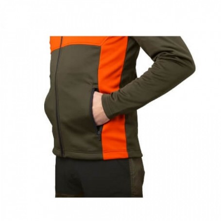 Parforce Fleece SEELAND Elliot (tannengrün/Hi-Vis orange) Tägliche Deals