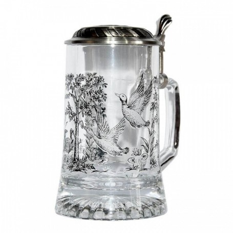 Parforce Bierkrug ARTINA mit Deckel und Entenmotiv 0,5l (93313) Kostenlose Rückgabe