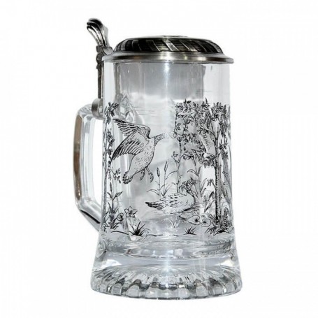 Parforce Bierkrug ARTINA mit Deckel und Entenmotiv 0,5l (93313) Kostenlose Rückgabe