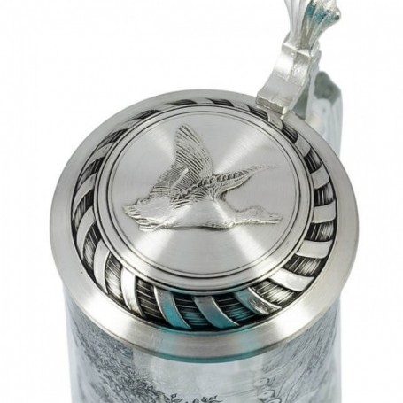 Parforce Bierkrug ARTINA mit Deckel und Entenmotiv 0,5l (93313) Kostenlose Rückgabe