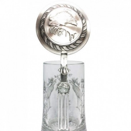 Parforce Bierkrug ARTINA mit Deckel und Hirschmotiv 0,5l (93312) Begrenzte Freigabe