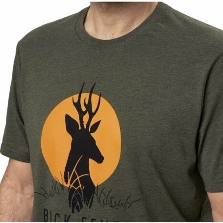 Parforce T-Shirt SEELAND Buck Fever (kieferngrün melange) Auslauf