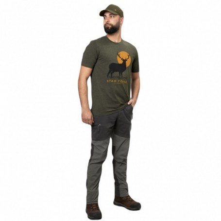 Parforce T-Shirt SEELAND Hirschfieber Kieferngrün melange Verkauf