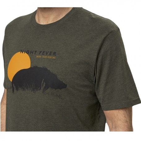 Parforce T-Shirt SEELAND Night Fever (tannengrün meliert) Blitzverkäufe