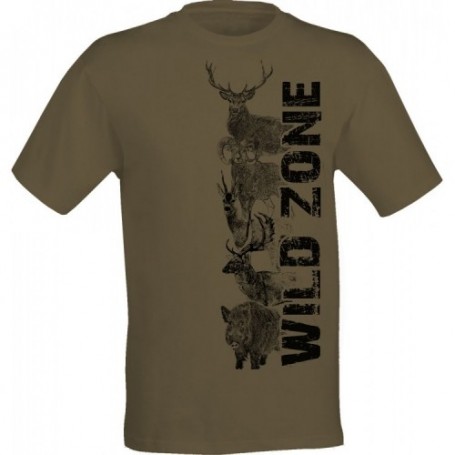 Parforce T-Shirt WILD ZONE mit Wild Animal Print (Hellgrün)