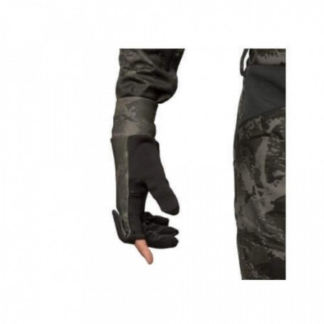 Parforce Handschuhe HARKILA NOCTYX-Tarnvlies mit Klappfinger AXIS MSP®( Schwarz) Lagerräumung