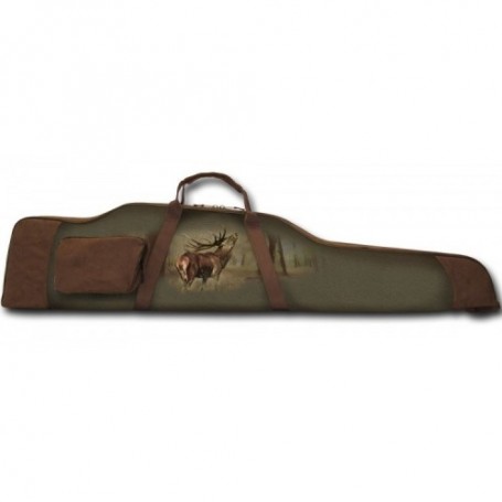 Parforce Waffenetui mit Hirschprint (grün, 128x7x30) Sonderangebote