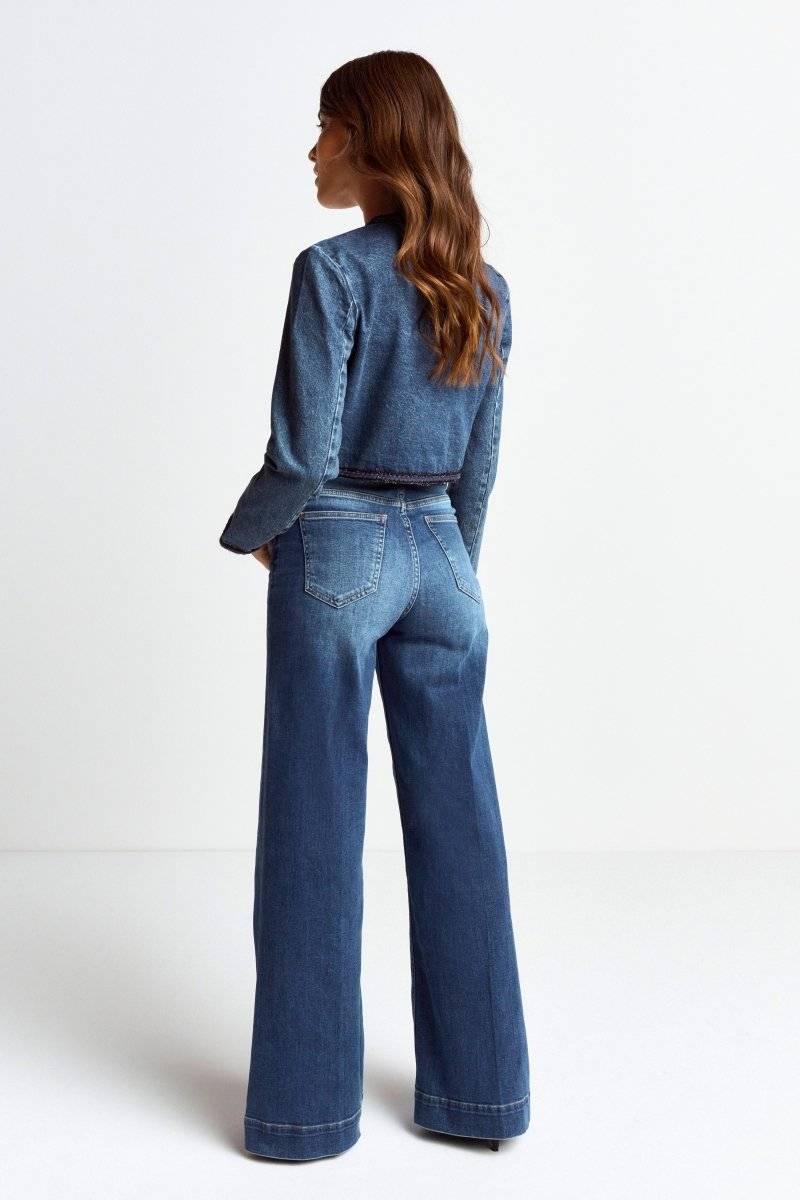 Eich & Royal Denim-Jacke mit Zierborten Letzte 2 Tage