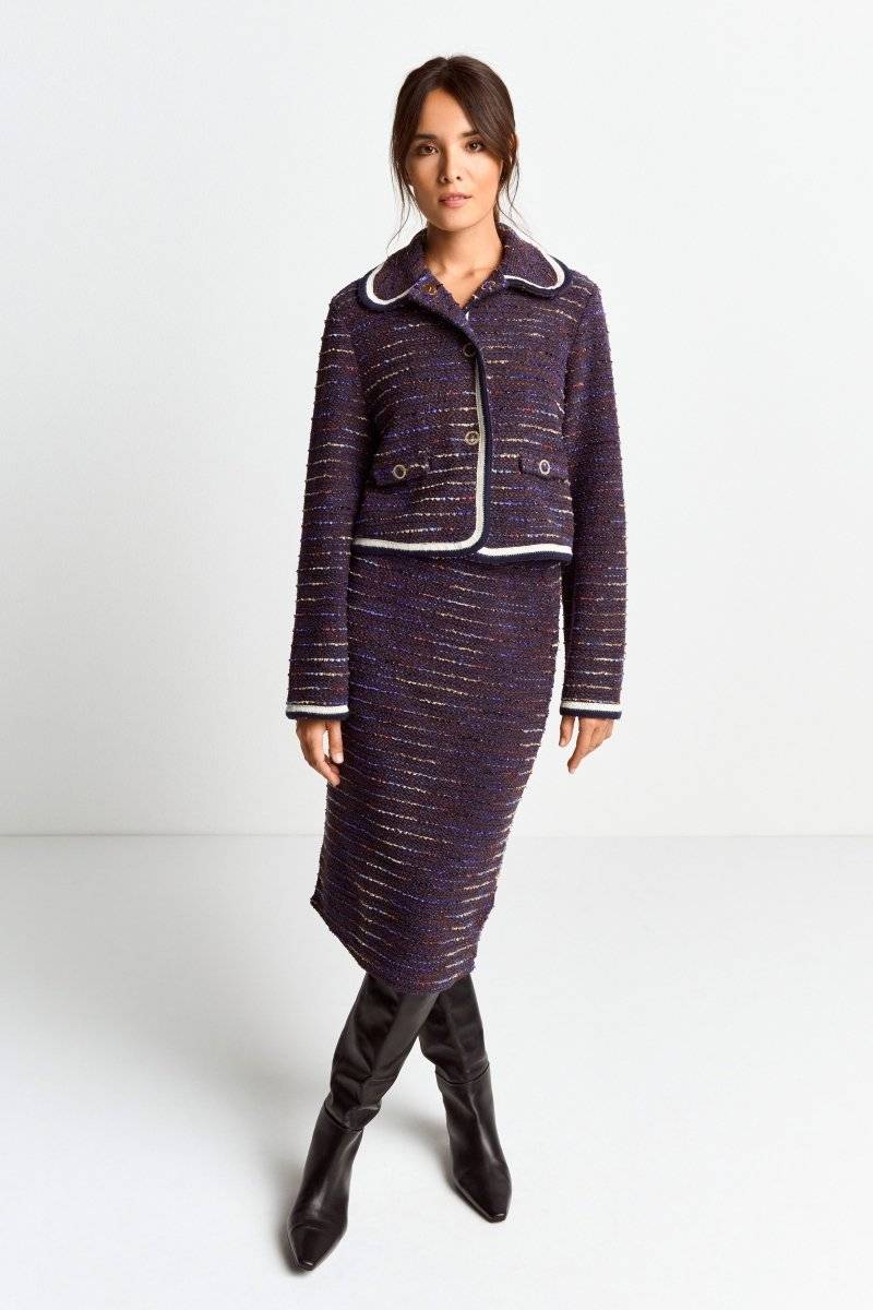 Eich & Royal Bouclé-Jacke mit Bubikragen Bis zu 50% Rabatt