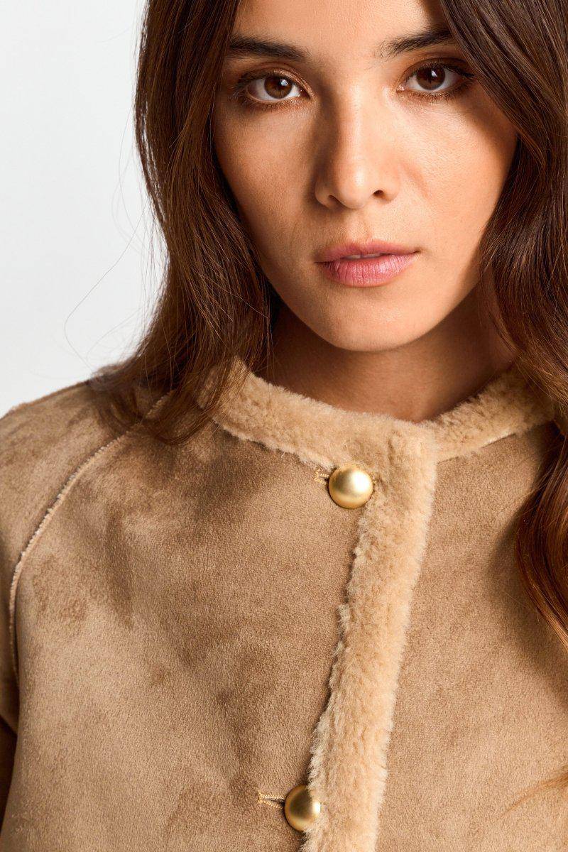 Eich & Royal Kurze Jacke in Wildlederoptik Clearance-Verkauf