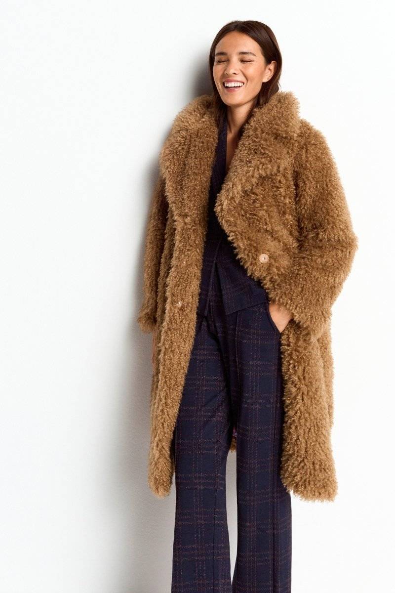 Eich & Royal Oversized-Mantel aus Kustfell Kostenloser Versand international