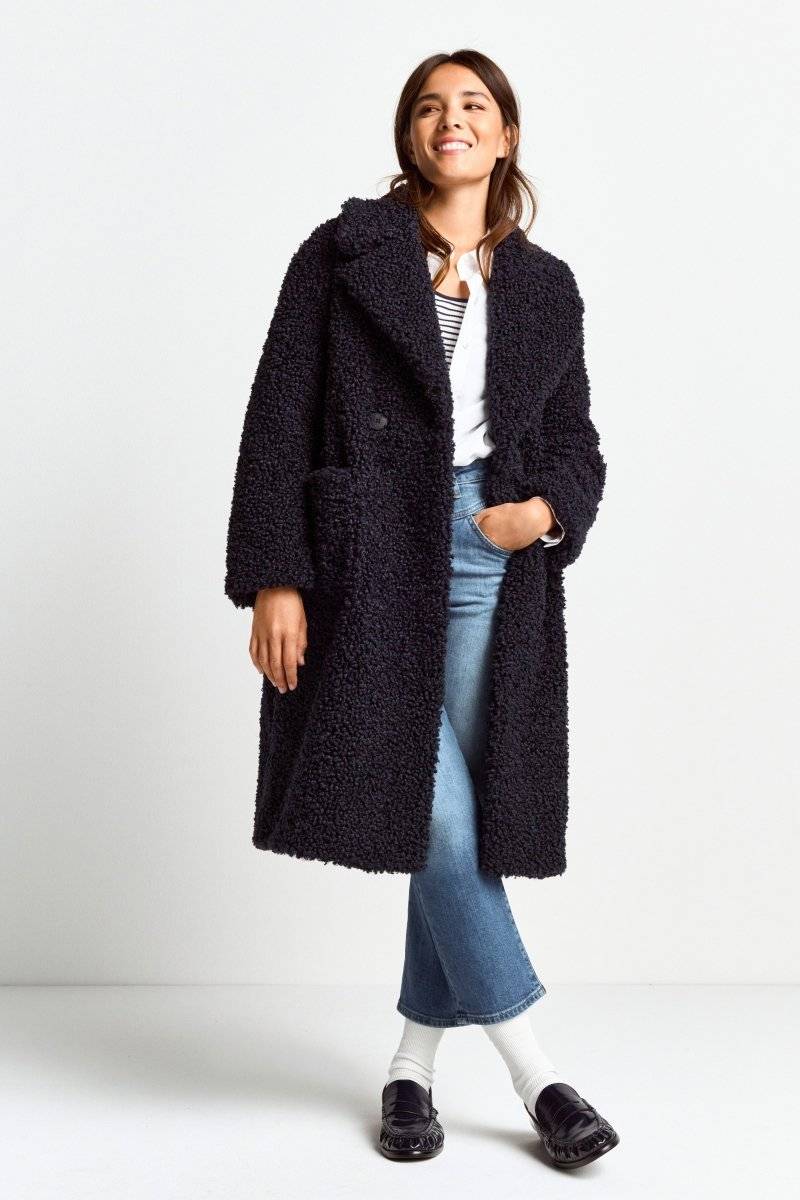 Eich & Royal Oversized-Mantel aus Teddyfell Fabrikladen