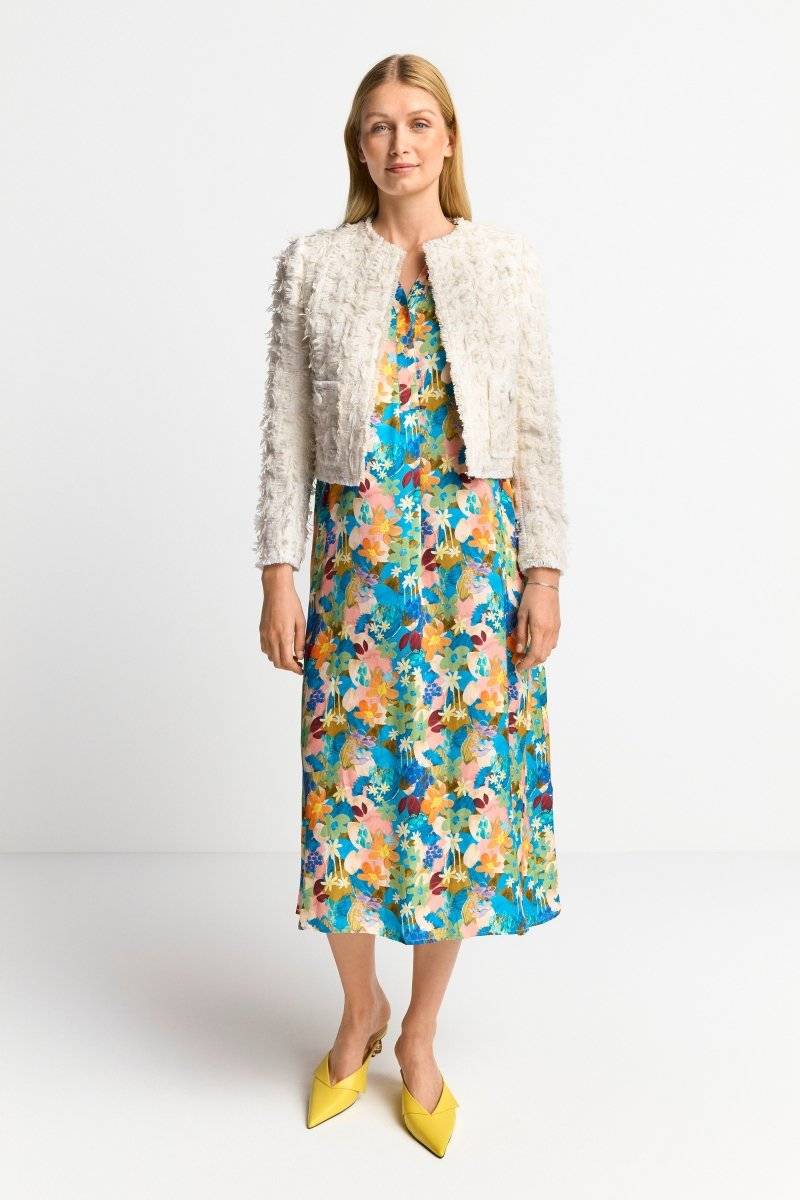 Eich & Royal Kurze Jacke mit fransiger Struktur Angebote