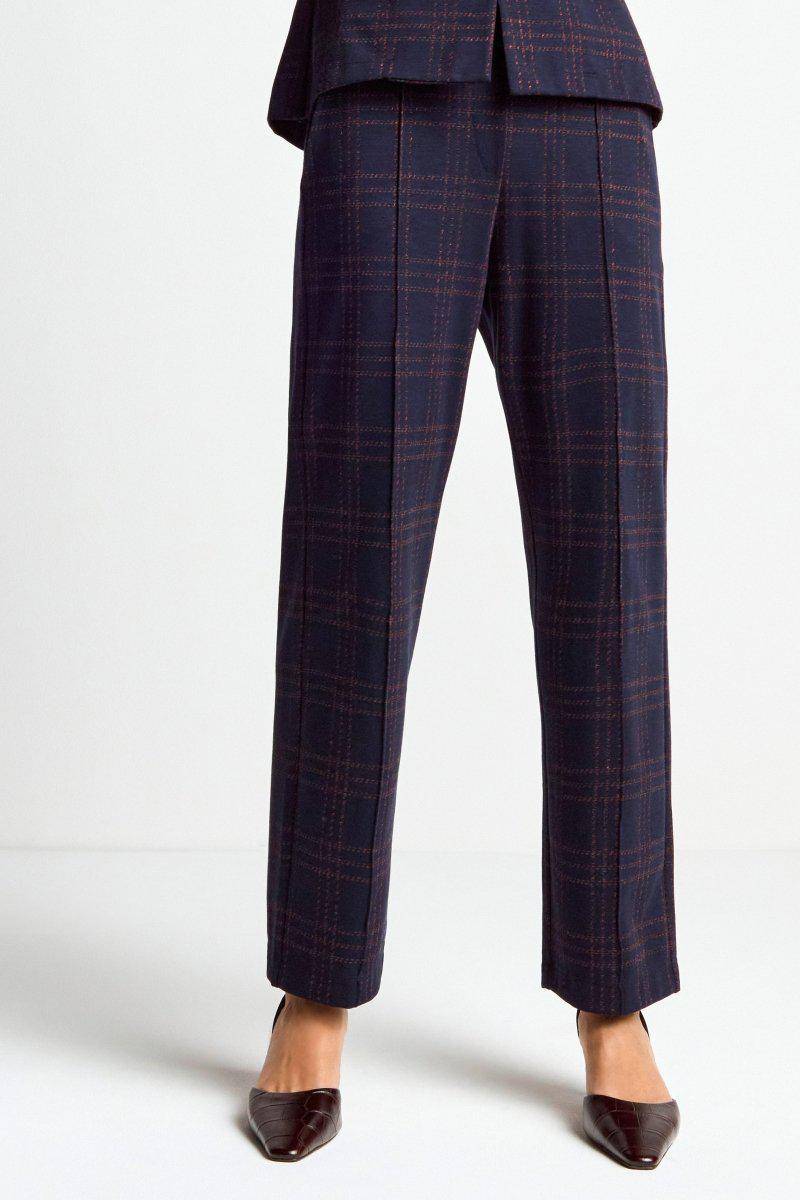Eich & Royal Stoffhose mit Karomuster und Bügelfalte Top Angebot