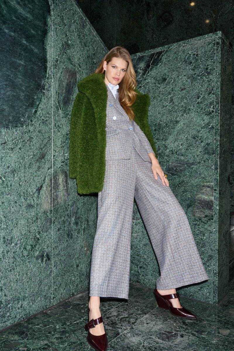Eich & Royal Karierte Culotte aus Wollmix Blitzangebot