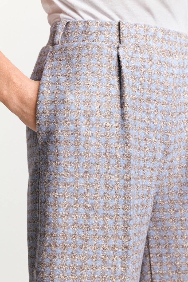 Eich & Royal Karierte Culotte aus Wollmix Blitzangebot