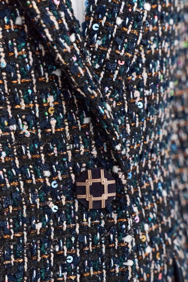 Eich & Royal Bouclé-Blazer mit Statement-Knopf Tiefpreis