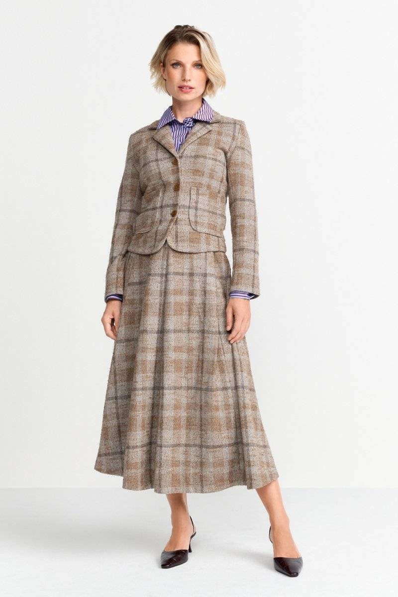 Eich & Royal Taillierter Blazer mit Karomuster Super Sparpreis