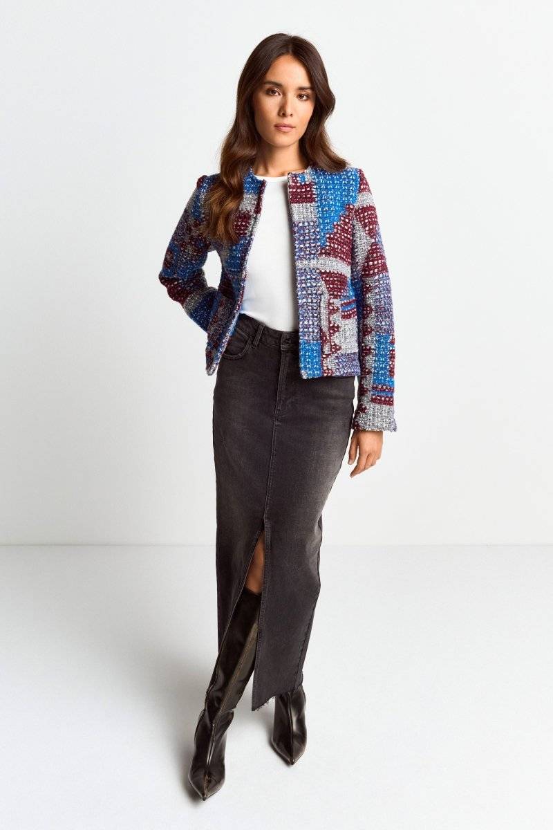 Eich & Royal Mehrfarbige Bouclé-Jacke JETZT KAUFEN