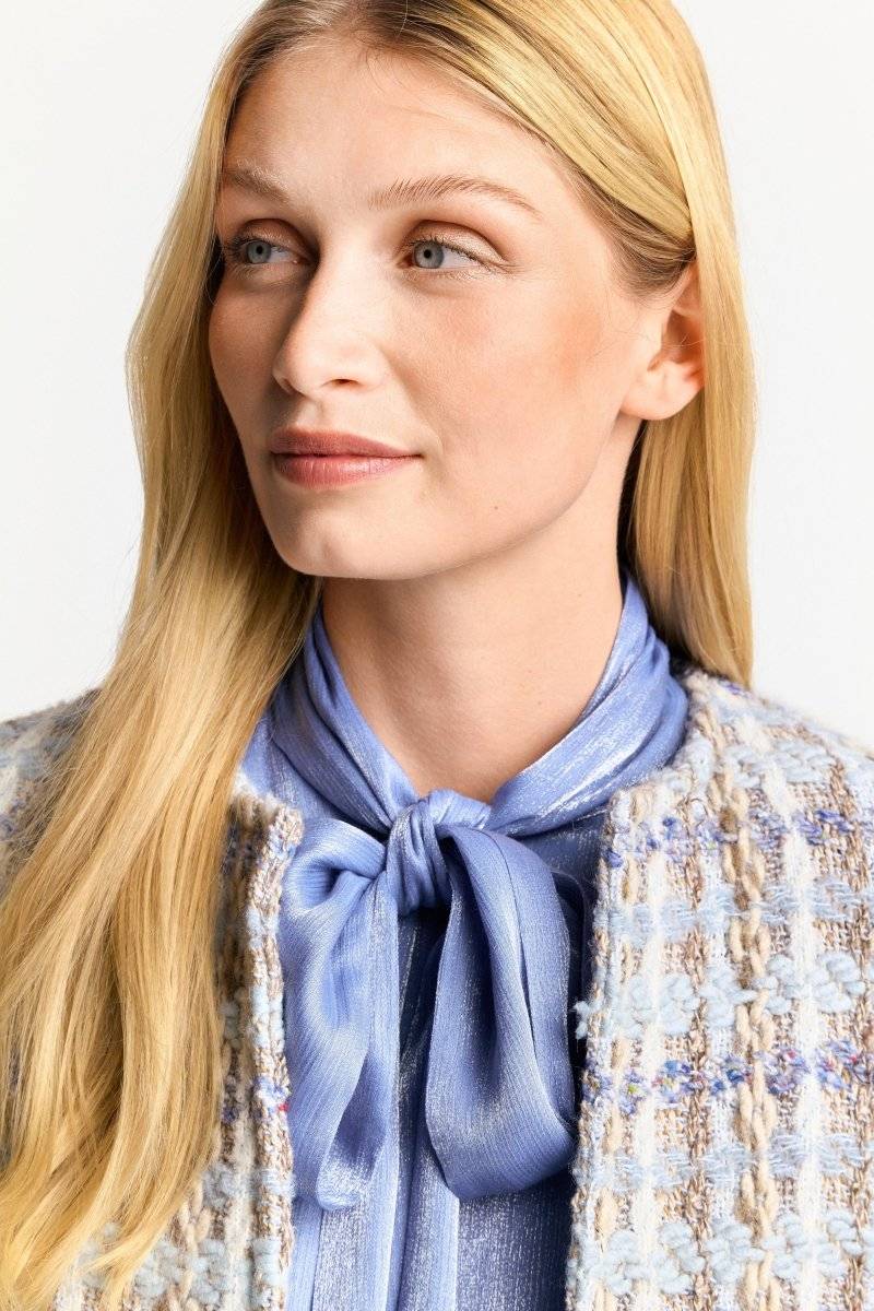 Eich & Royal Bouclé-Jacke mit Rundhalsausschnitt Zeitbegrenzte Promotion