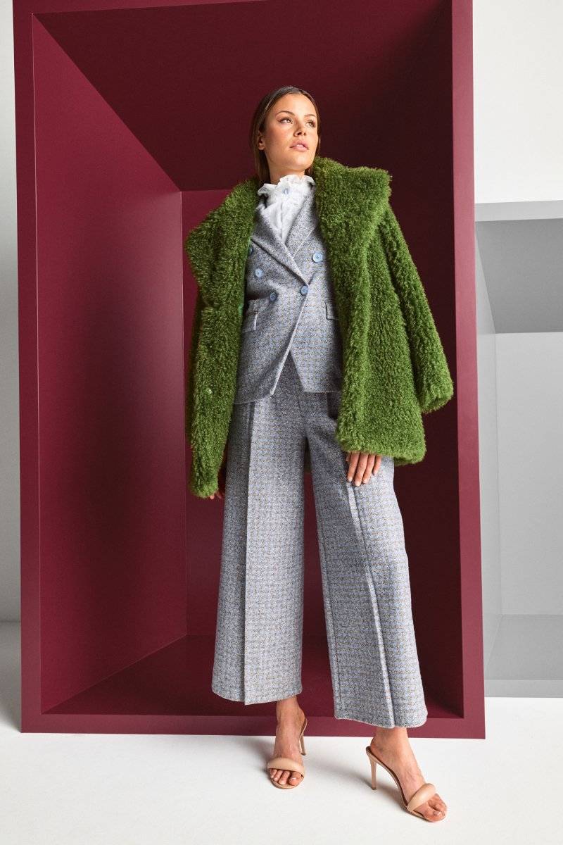 Eich & Royal Karierter Wollblazer mit Reverskragen Bis zu 60% Rabatt