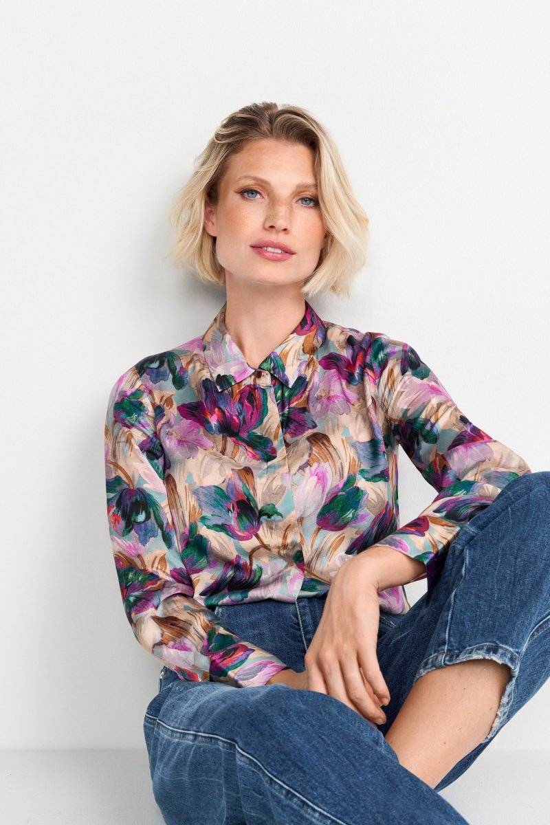 Eich & Royal Hemdkragenbluse mit Blumenprint Angebote