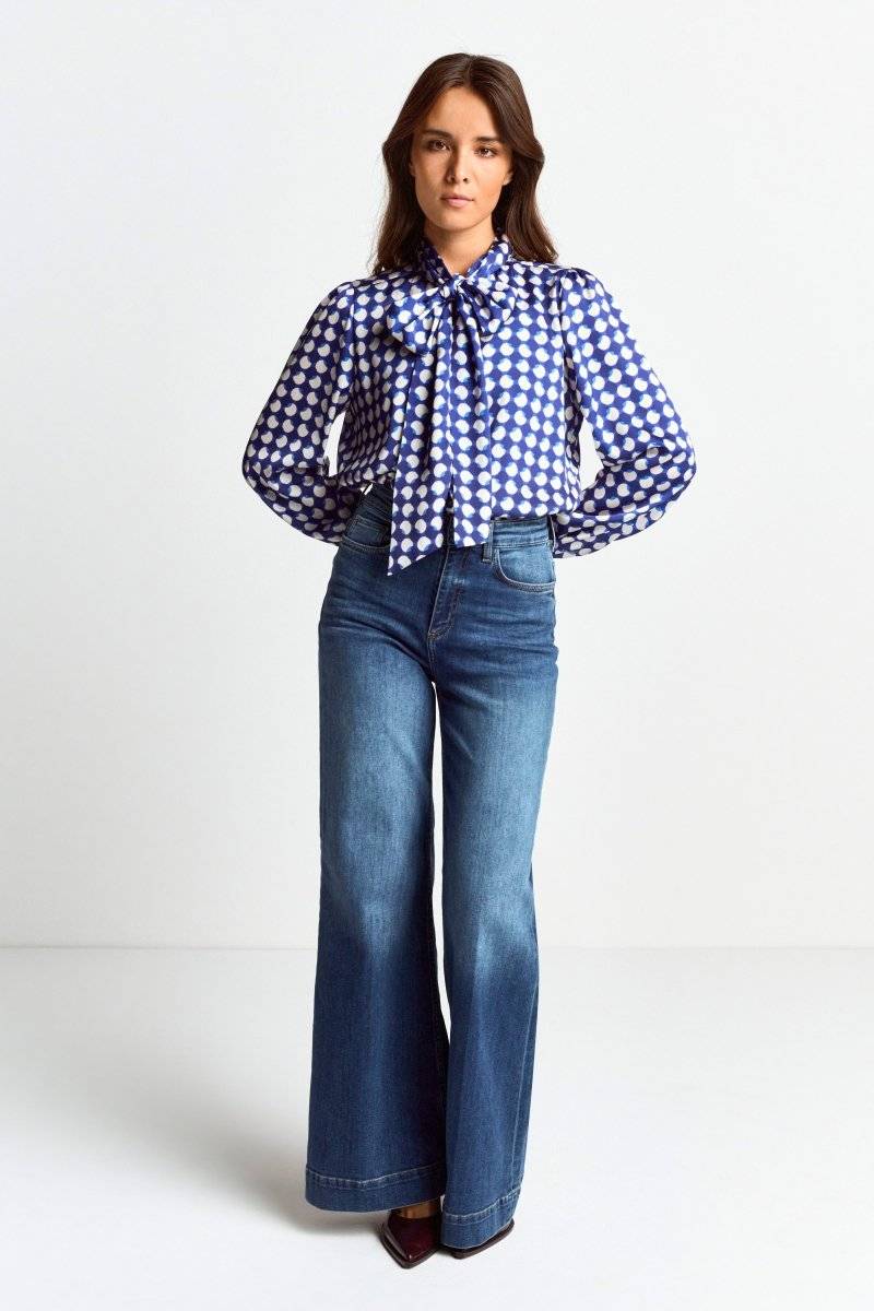 Eich & Royal Schluppenbluse mit Frill-Kragen Hotsell