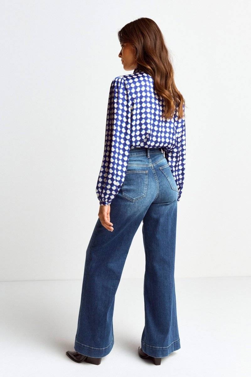 Eich & Royal Schluppenbluse mit Frill-Kragen Hotsell